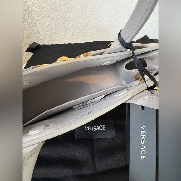 Versace Gray Medusa 95 Tote Bag Small NWT - Picture 9 of 12